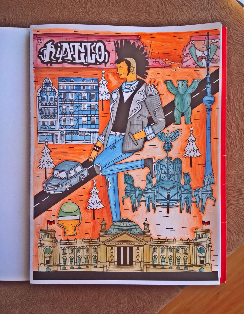 Berlin Punk Grafiti Urbano Slikarstvo